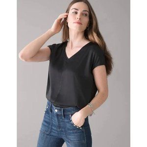 White and Green Striped Jetsetter Tshirt